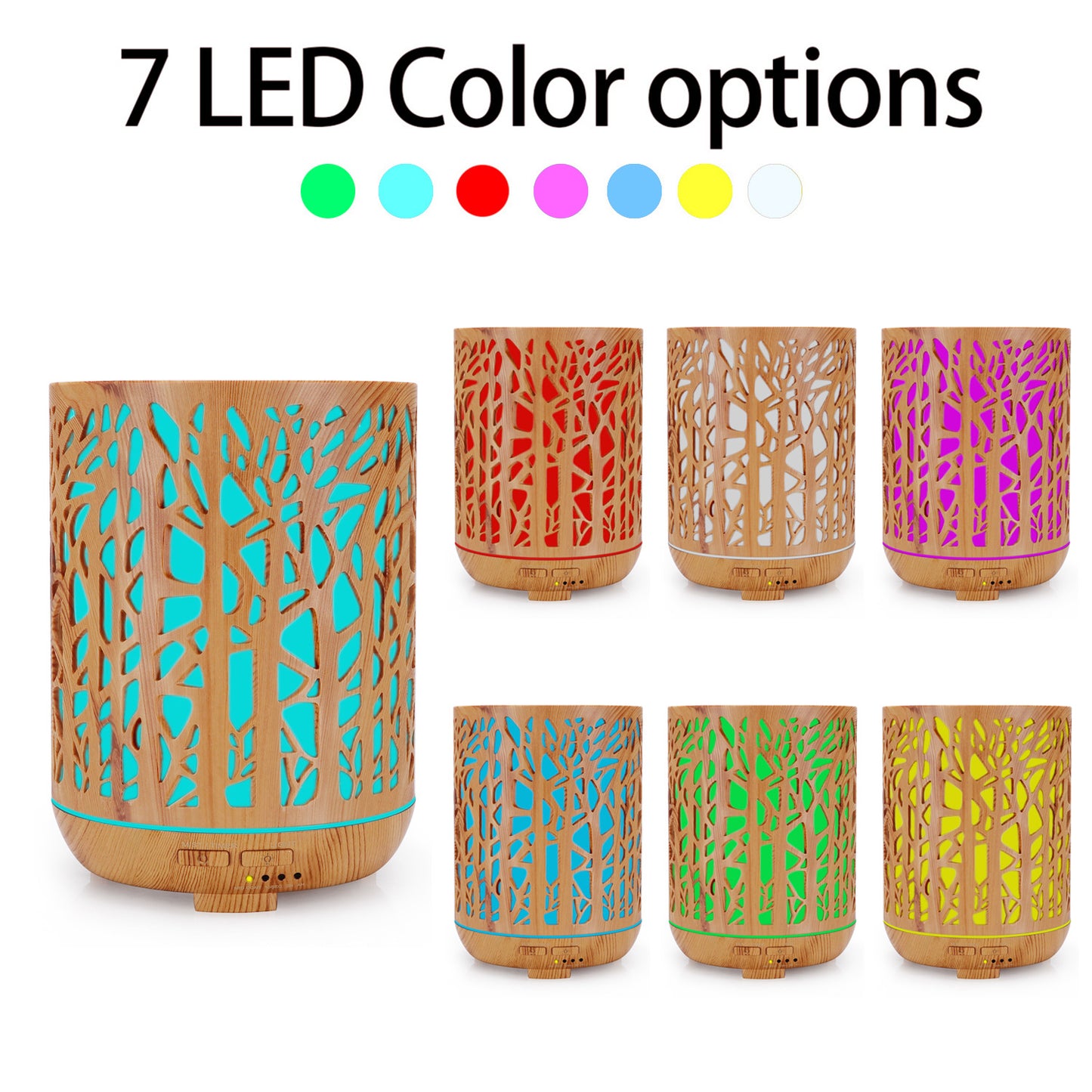 Wood Branch Grain Aroma Diffuser - 300ml Humidifier & Essential Oil Diffuser