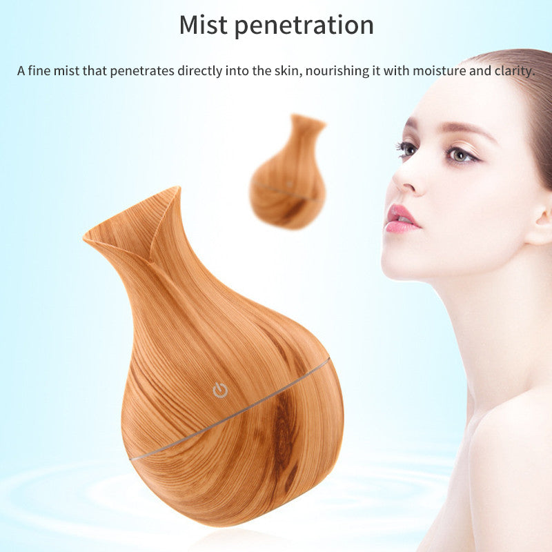 Wood Grain Aromatherapy Machine - Air Purification & Humidification