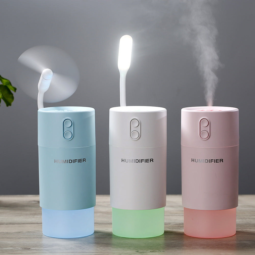 Creative USB Mini Humidifier - Large Capacity Aromatherapy Atomizer for Home and Car