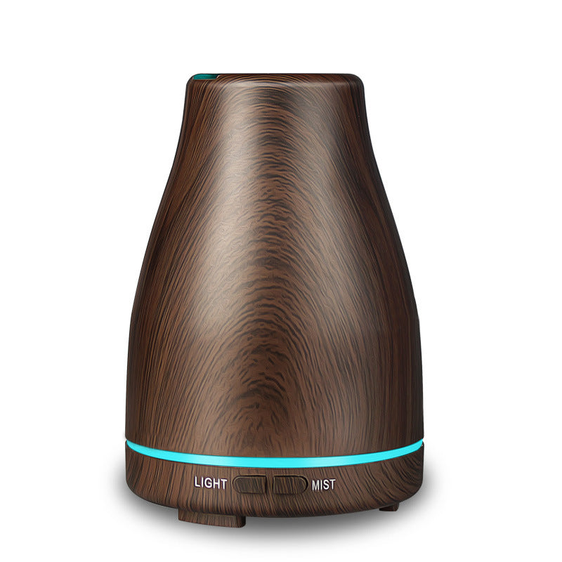 Air Home Humidifier Wood Grain Colorful Ultrasonic Aroma Diffuser 120ml