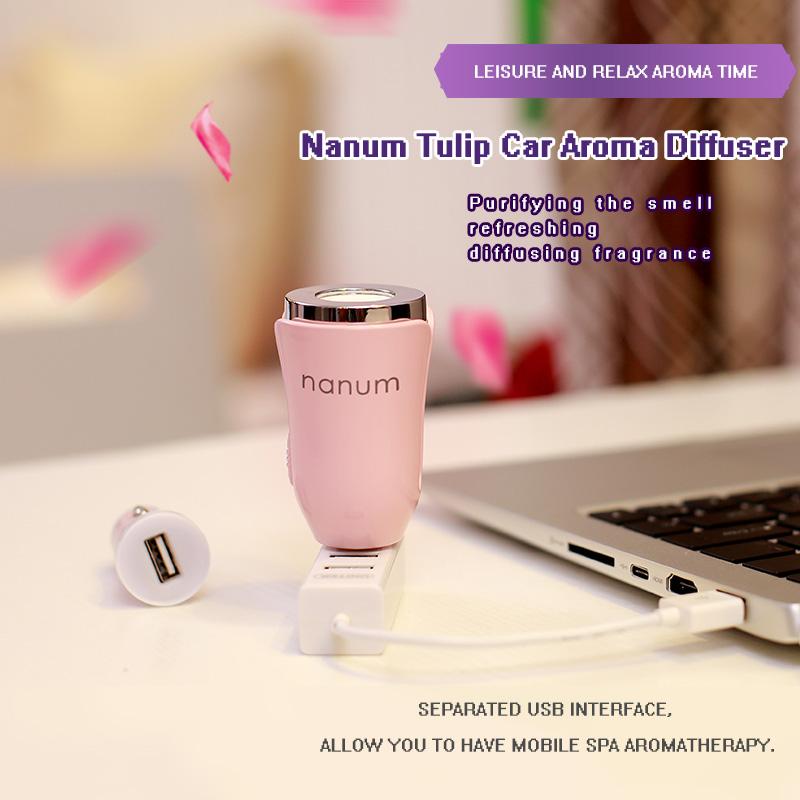 USB Car Essential Oil Diffuser - Ultrasonic Air Refresher & Humidifier