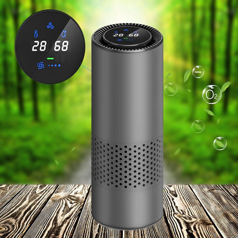 Air Purifier with HEPA Filter - Fresh Air Anion Car Air Purifier for Home & Office