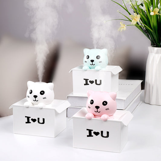 Explosion Cat Humidifier - USB Aromatherapy & Air Purifier