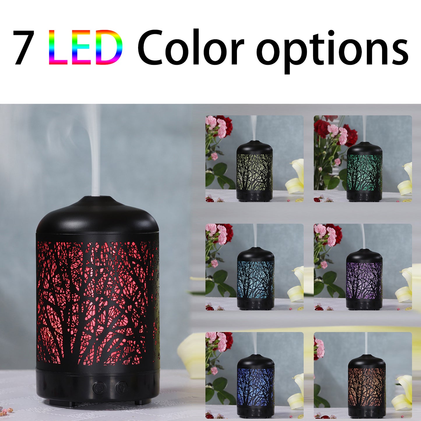 Creative Branch Wrought Iron Aroma Diffuser Spray Humidifier - Mini Home & Office Air Cleaner