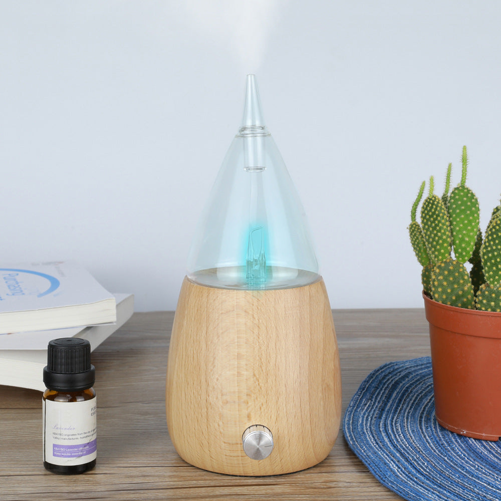 Wholesale Aromatherapy Lamp - Solid Wood Handmade Glass Essential Oil Diffuser