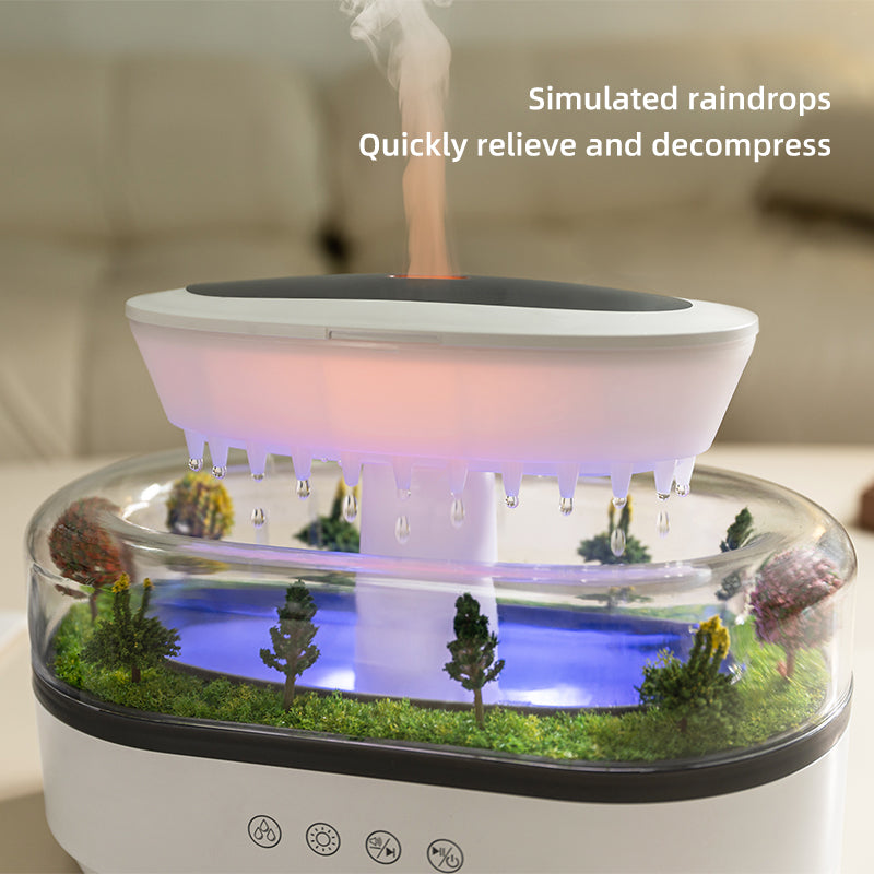 Smart Cool Mist Raindrop Air Humidifier - Aromatherapy Diffuser