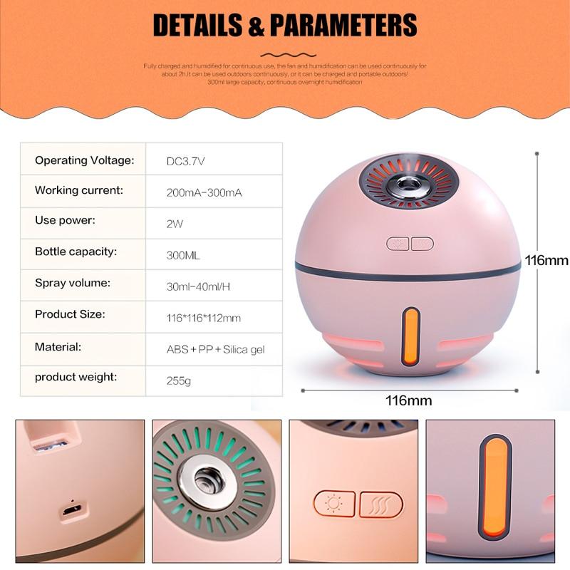 Air Humidifier USB LED Light Aromatherapy Diffuser