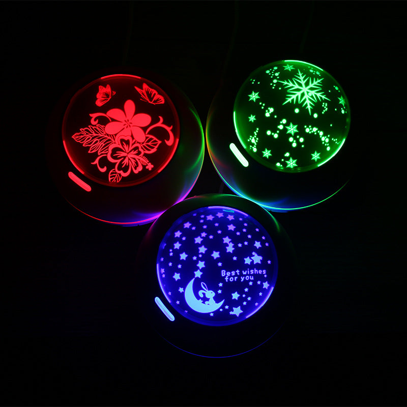 Light And Shadow Aromatherapy Machine - Mini Humidifier & Ultrasonic Diffuser