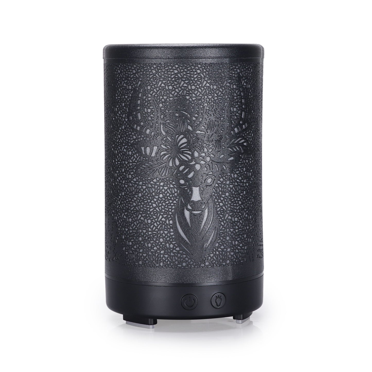 Goat Hardware Iron Aroma Diffuser Spray 100ml with Colorful Lights - Sika Deer Design for Office and Home