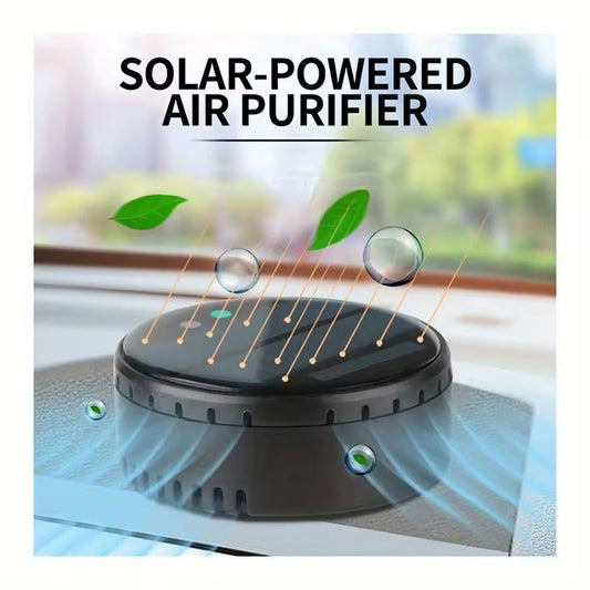Solar Powered Air Purifier for Home and Car - Negative Ion Odor Removal Device