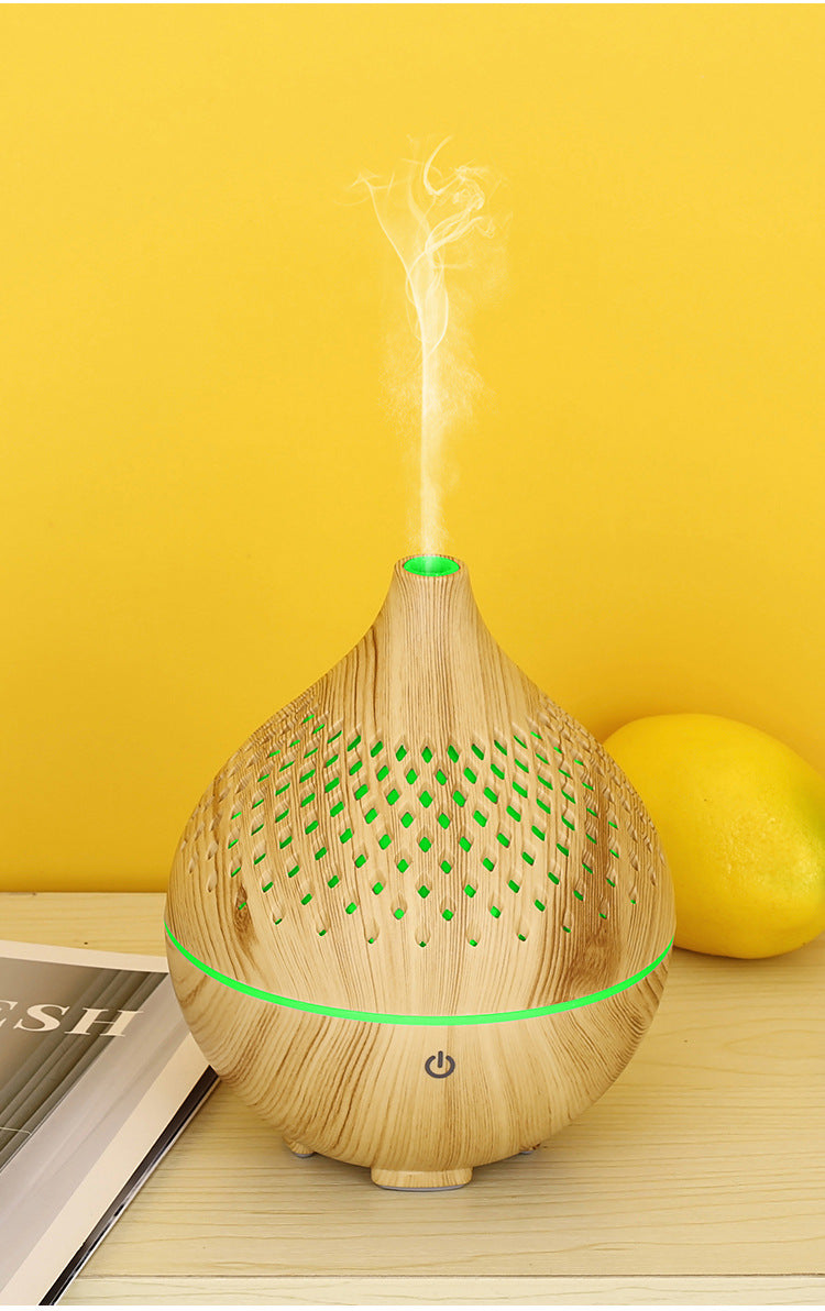 New Wood Grain 131 Mini Aroma Diffuser - Humidifier for Home Office and Car