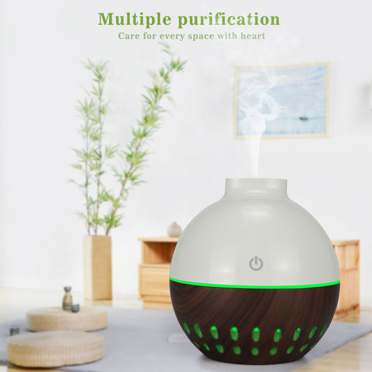 Mini Small Capacity Fog Humidifier with Colorful Night Light - USB Air Humidifier for Office and Desktop