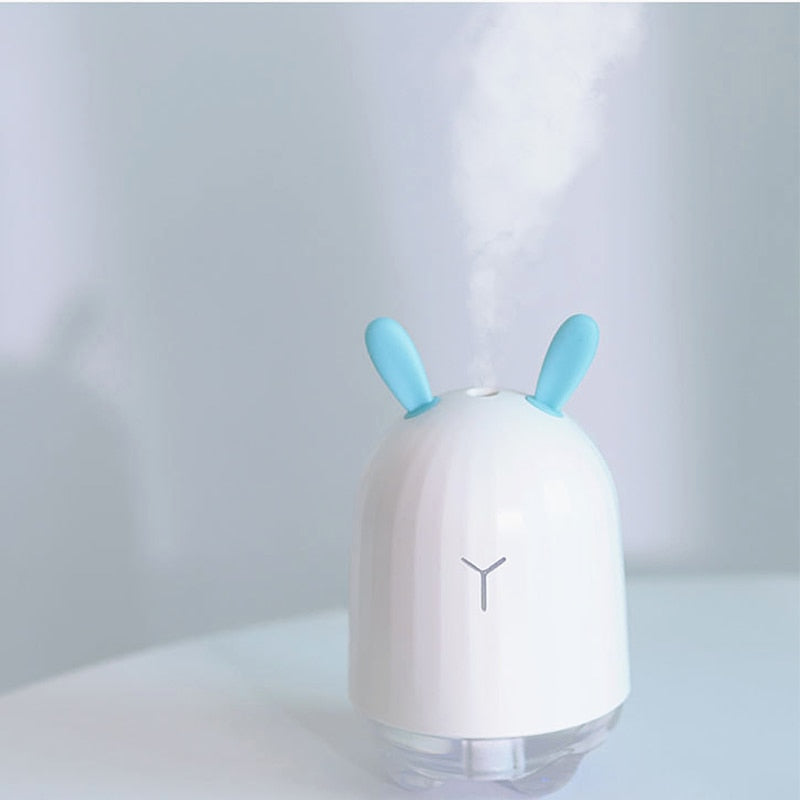Lovely Rabbit Air Humidifier & Aroma Diffuser - Mini USB Ultrasonic Cool Mist Maker for Fresh Air