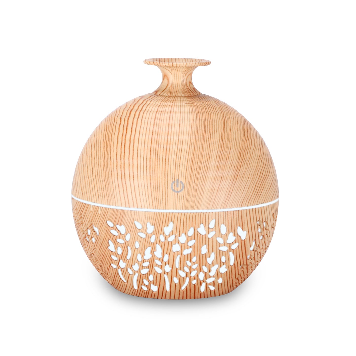 Wood Grain Hollow Humidifier - USB Home & Office Air Quality Booster