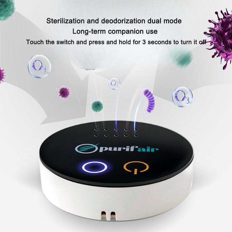USB Air Purifier with Ozone Deodorization for Fresh Indoor Air
