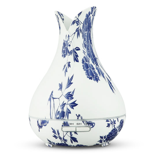 Aromatherapy Mini Humidifier - Blue and White Porcelain Pattern Ultrasonic Machine