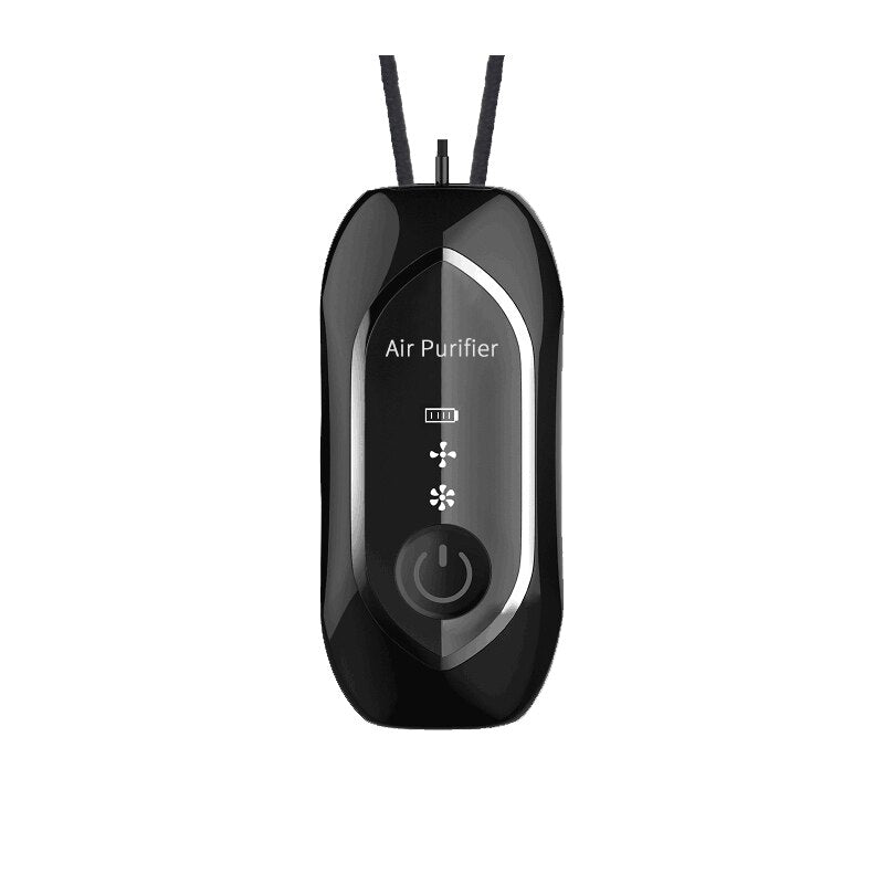 Portable Personal Necklace Air Purifier - USB Rechargeable Mini Ionic Cleaner