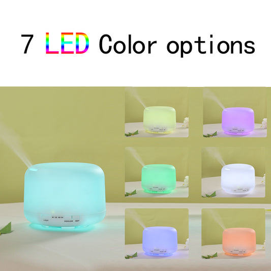 Unprinted Ultrasonic Humidifier 500ML – Air Purifier & Aromatherapy Device