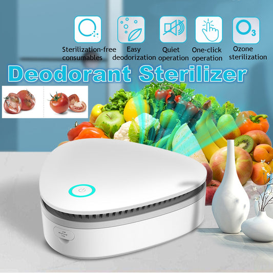 USB Portable Mini Ozone Air Purifier - Fresh Deodorant Sterilizer for Car, Refrigerator, and Closets
