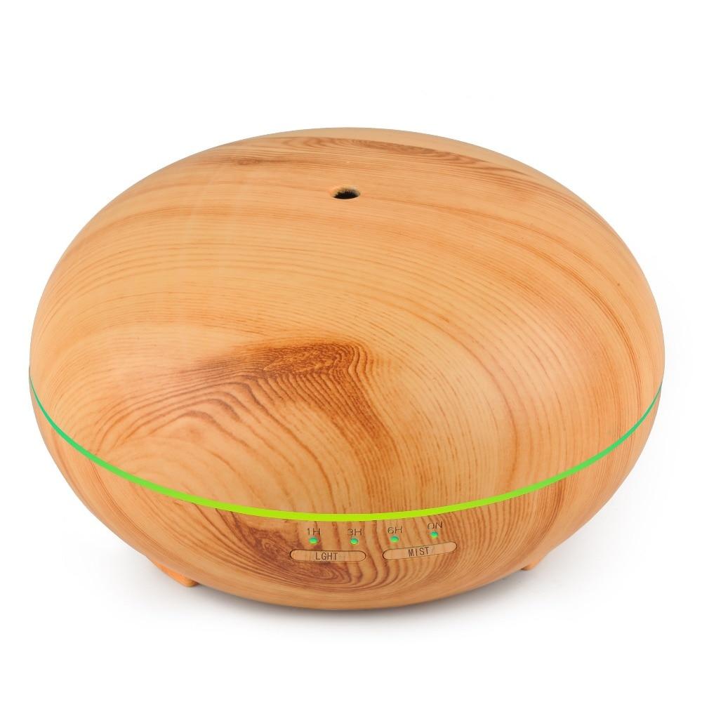 Ultrasonic Air Humidifier with Marble Grain LED Light - Aromatherapy Enhancer