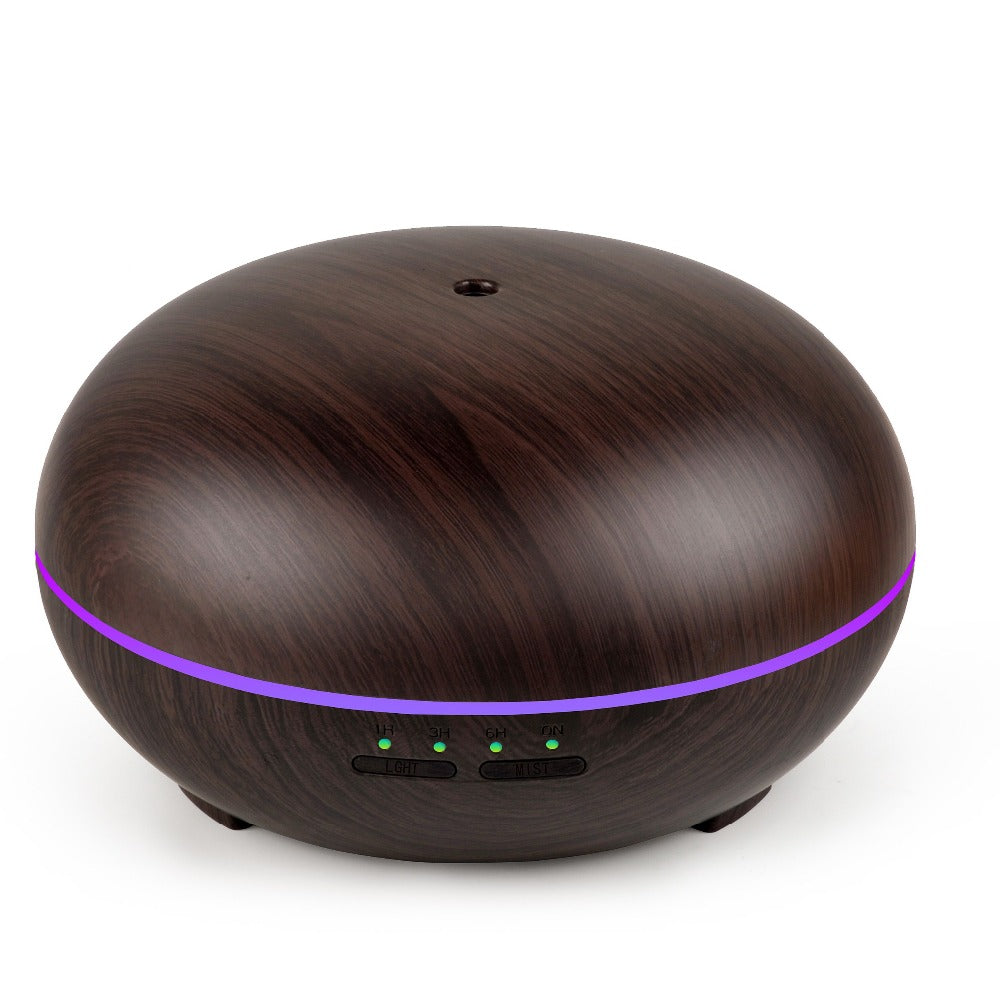 Ultrasonic Air Humidifier with Marble Grain LED Light - Aromatherapy Enhancer