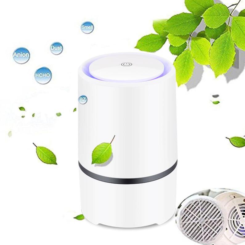 Air Purifier with HEPA Filters | Low Noise USB Desktop Air Cleaner GL2103