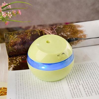 DC 5V Ultrasonic Aroma Humidifier with LED Lights - Electric Essential Oil Diffuser