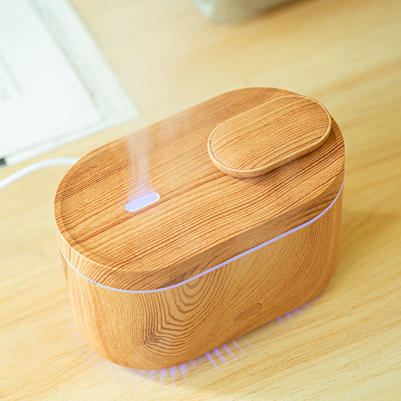 Creative Wood Grain L16 Aroma Diffuser - Ultrasonic Humidifier for Home and Office