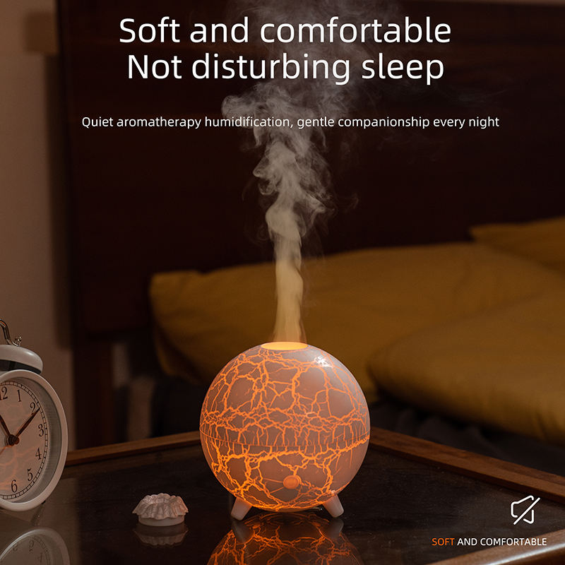 Crack Planet RGB Flame Aroma Diffuser - Ultrasonic Cool Mist Maker