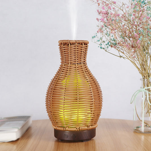 Rattan Hollow Humidifier - Portable Air Fragrance Machine