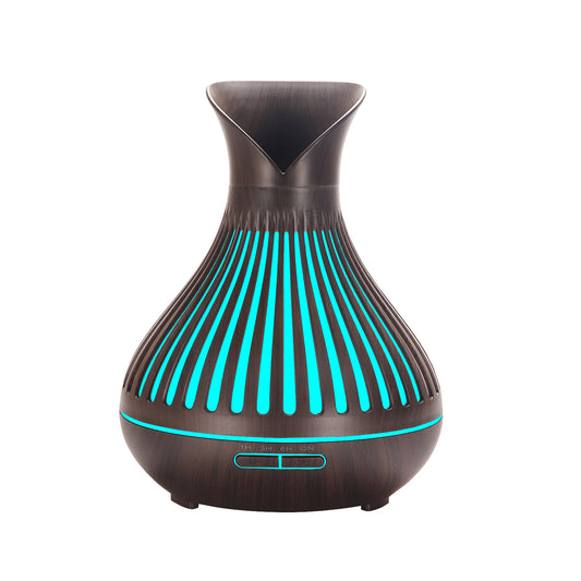 Aroma Diffuser 500ml Wood Grain Humidifier - Large Petal Aroma Diffuser