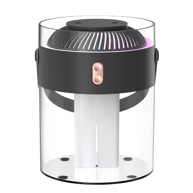 2.6L Large Capacity Humidifier - Dual-Jet Ultrasonic Air Hydration with Colorful Atmosphere Lamp