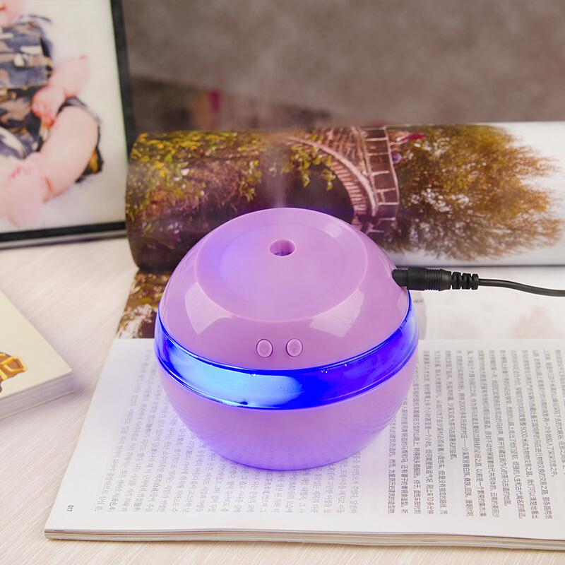 DC 5V Ultrasonic Aroma Humidifier with LED Lights - Electric Essential Oil Diffuser