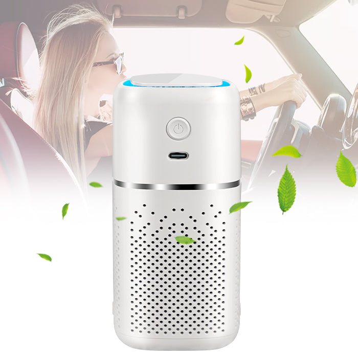 Car Air Purifier Desktop Oxygen Bar - Smoke and Dust Removal with UV Sterilization
