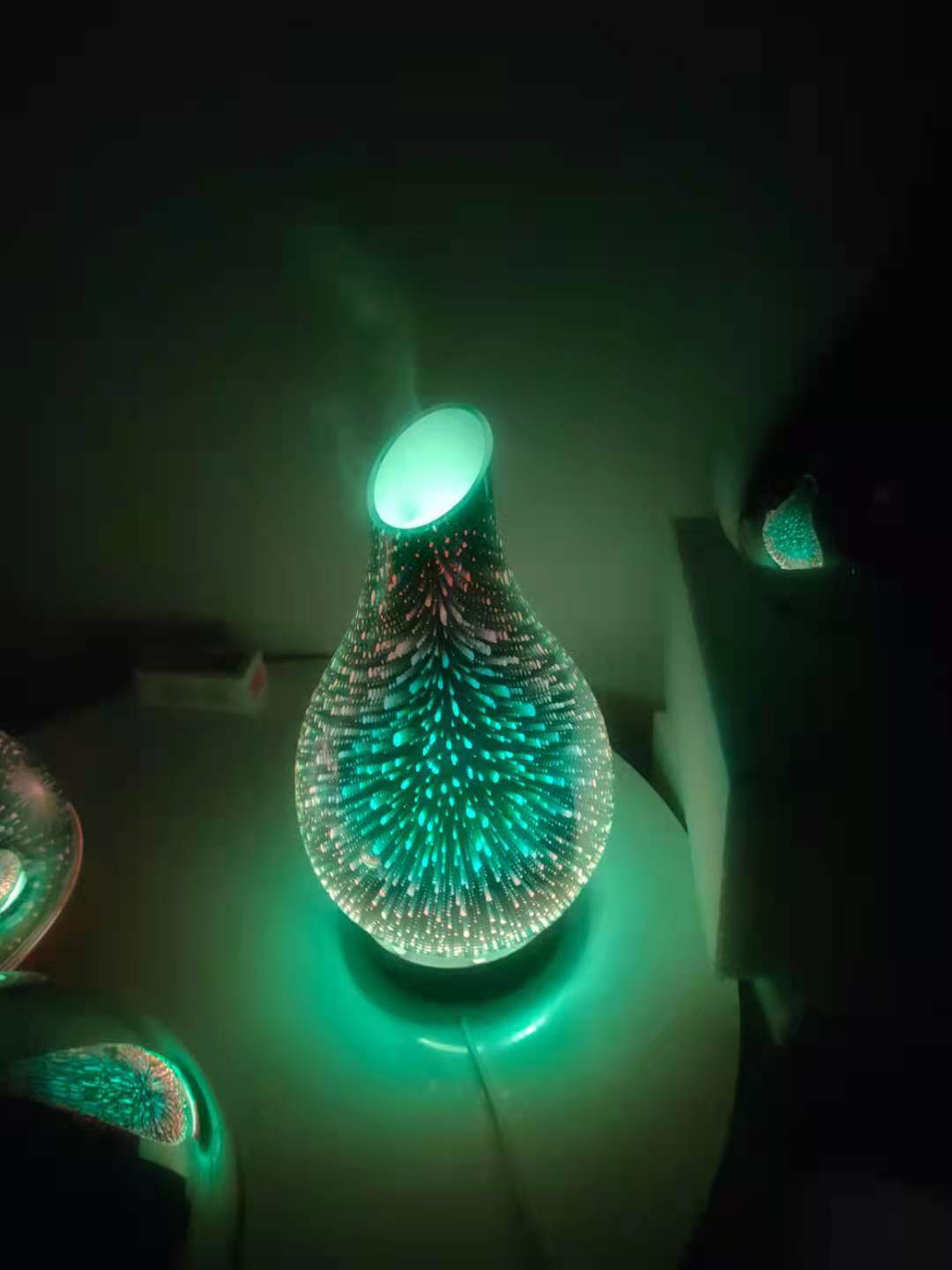 100ml Aromatherapy Machine Humidifier with 3D Colorful Fireworks Night Light
