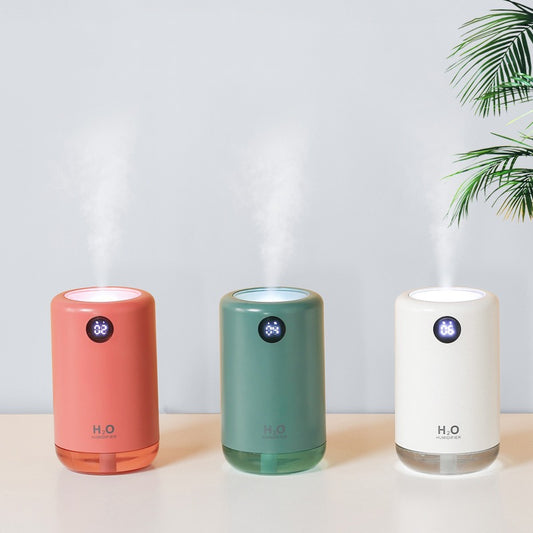 USB Portable Aroma Diffuser & Air Humidifier - 2000mAh Rechargeable