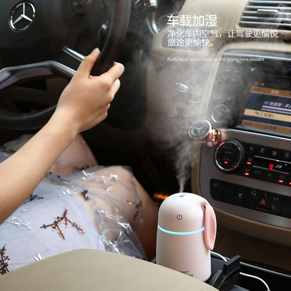 USB Ultrasonic Rabbit Car Humidifier - Fresh Air Purifier