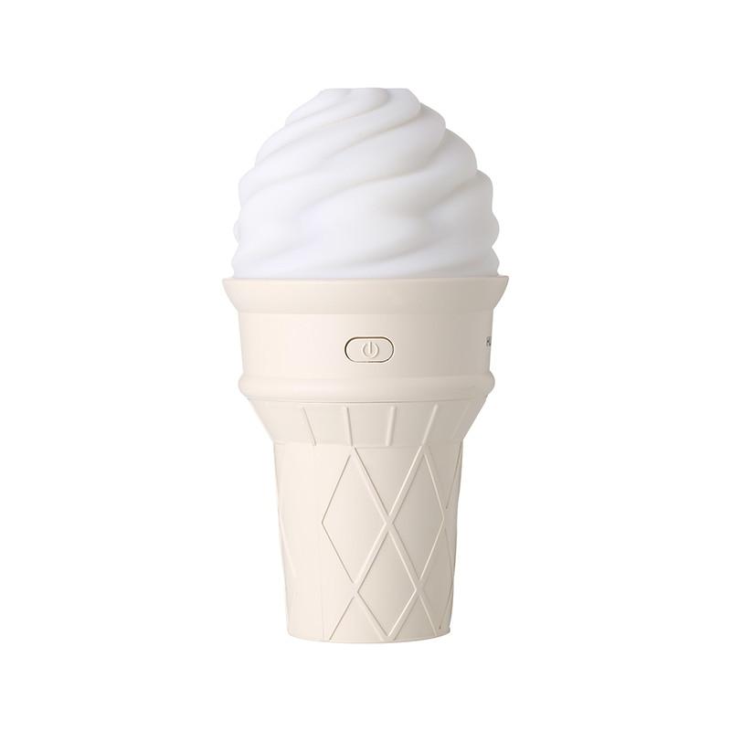 LED Ice Cream Ultrasonic Humidifier - USB Aromatherapy for Home and Car