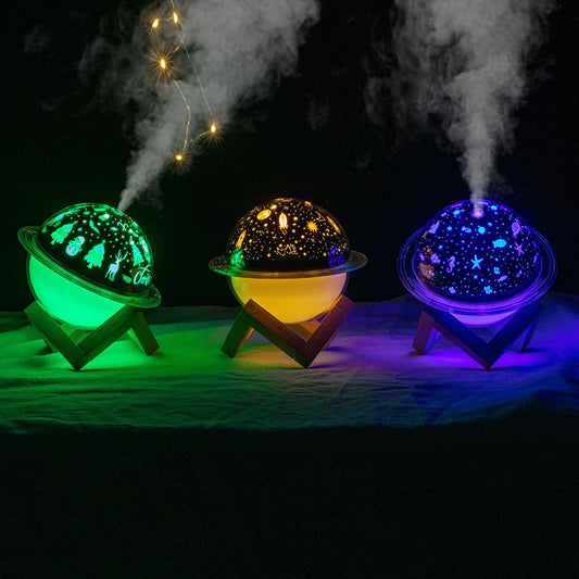 Romantic Planet Lamp Air Humidifier & Aroma Essential Oil Diffuser - Perfect Children’s Gift