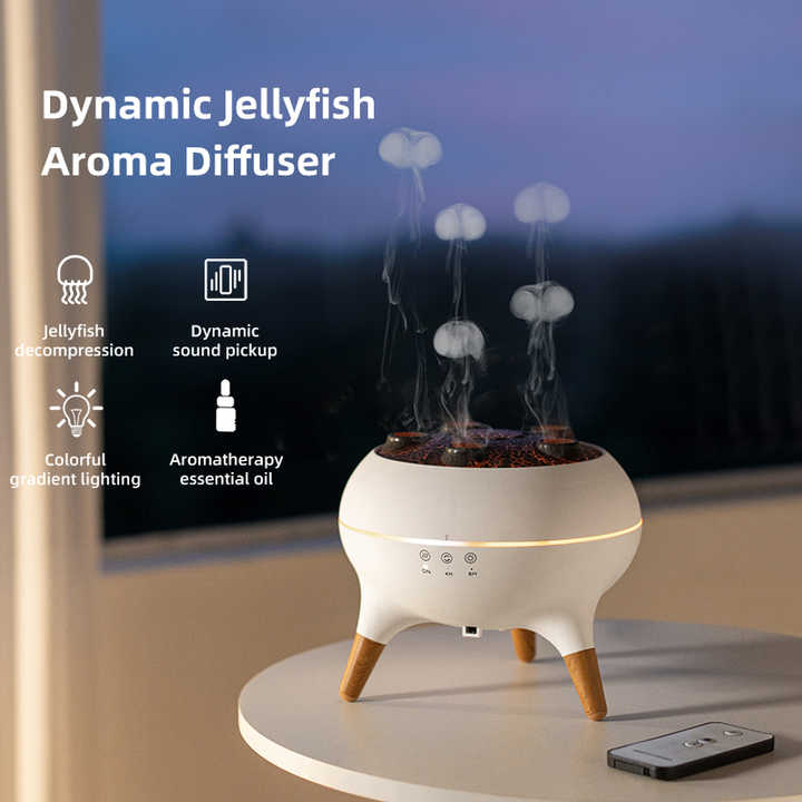 Electric Night Light Air Humidifier with Remote & Aromatherapy