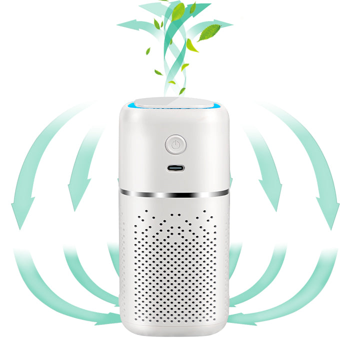 Car Air Purifier Desktop Oxygen Bar - Smoke and Dust Removal with UV Sterilization