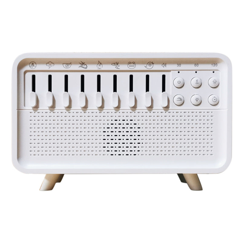 8-Adjustable White Noise Air Aroma Diffuser with Night Light and Bluetooth Speaker