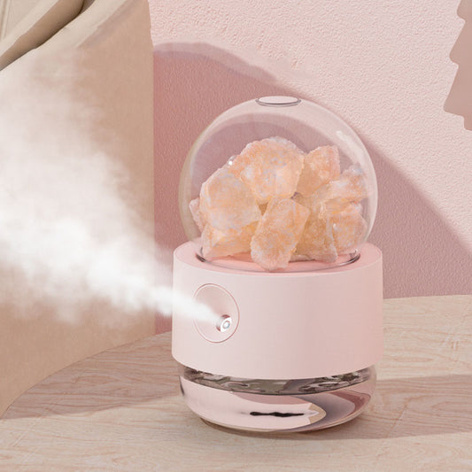 300mL Wind Crystal Ball Humidifier - USB Household Hydration with Nano Spray & Night Light